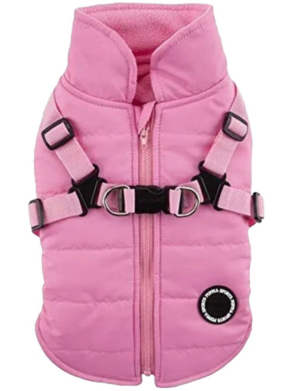 Puppia Winter Coat XXS Harness Dog Cat Vest  Pink Tag Mountaineer II Puffer